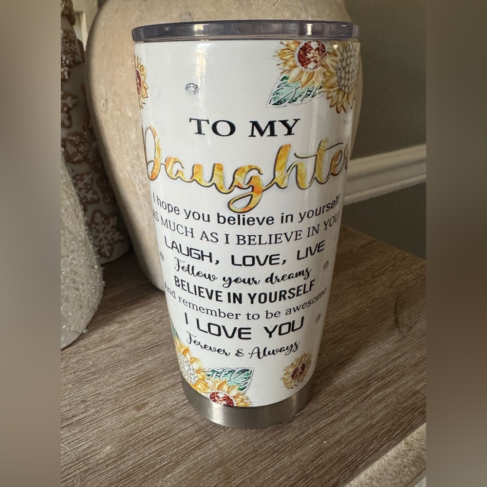 Stainless‎ Tumbler To my Daughter Tumbler Cup Gifts Womens